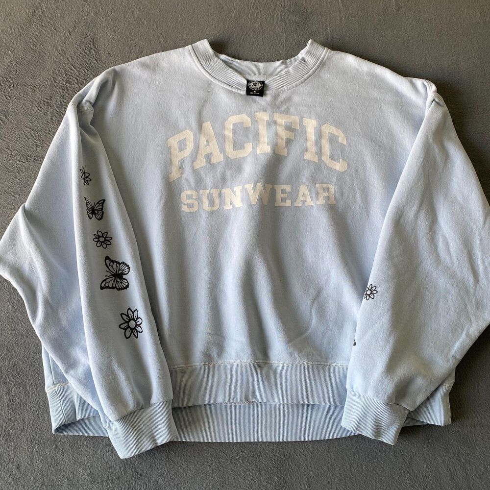 Women's Baby Blue Pacsun Sweatshirt Size XL